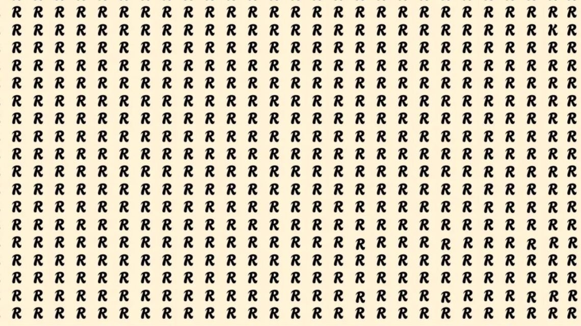 Can You Find the Hidden ‘K’ Among the Rs in Just 5 Seconds? Only 1 in 10 Succeed