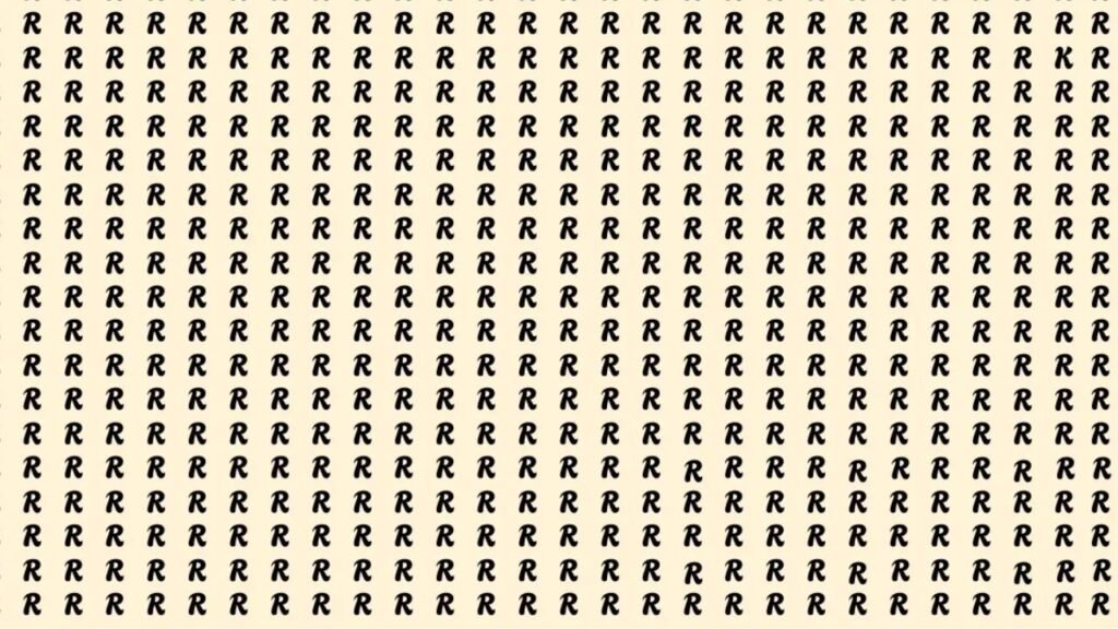 Can You Find the Hidden ‘K’ Among the Rs in Just 5 Seconds? Only 1 in 10 Succeed