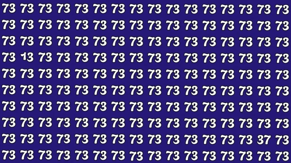 Can You Spot 13 And 37 Hidden Among 73s In Just 7 Seconds