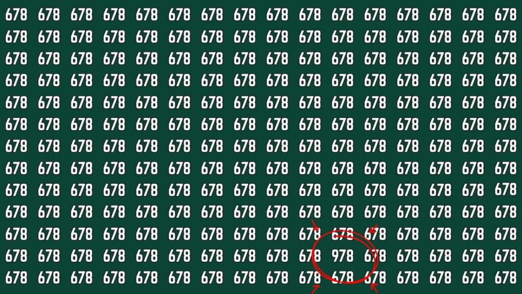 Can You Spot The Number 978 In This Viral Optical Illusion In Just 7 Seconds