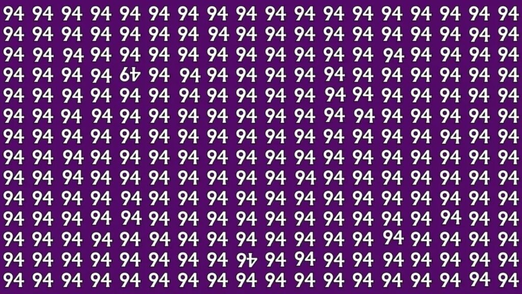 Spot The Hidden 46 And 49 In This Optical Illusion In Just 6 Seconds