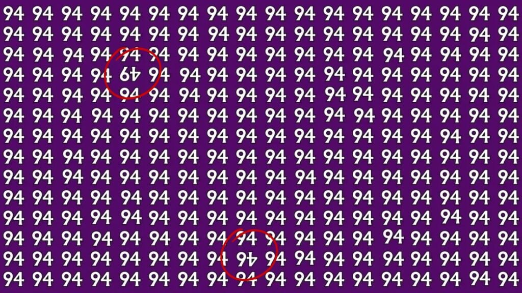 Spot The Hidden 46 And 49 In This Optical Illusion In Just 6 Seconds