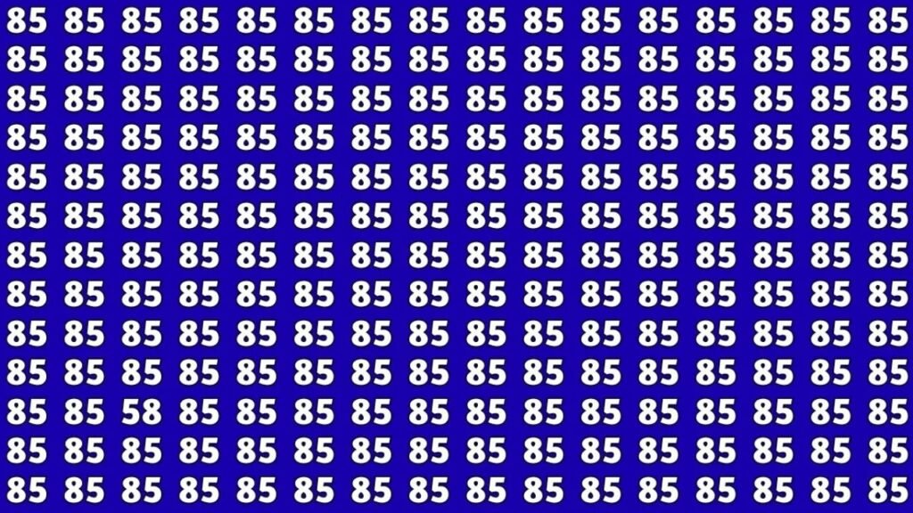 Spot The Hidden 58 Among 85s In Just 7 Seconds – Can You Do It