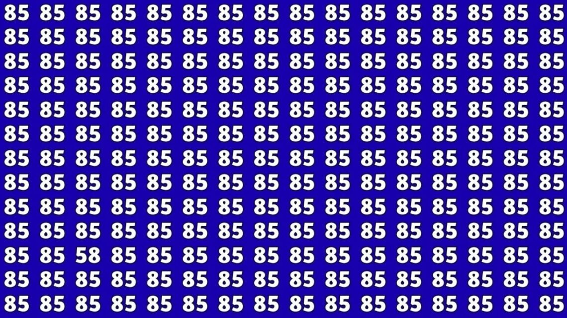 Spot The Hidden 58 Among 85s In Just 7 Seconds – Can You Do It