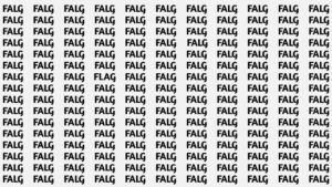 Can You Spot The Word FLAG Among FALGs In Just 5 Seconds