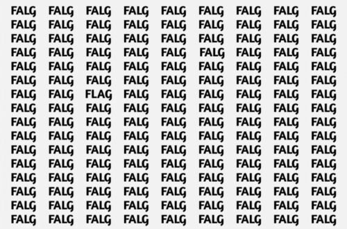 Can You Spot The Word FLAG Among FALGs In Just 5 Seconds